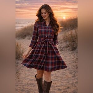 Kiel James Patrick Manchester Barn Cabin Dress XL NWOT